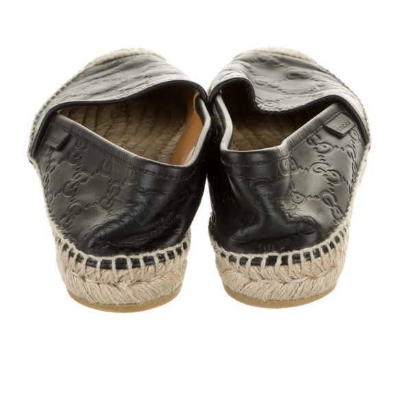 100% AUTHENTIC GUCCI Logo Espadrilles SIZE: 4 - Picture 5 of 14